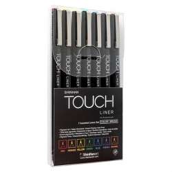 Touch - Touch Liner Brush Renkli 7li Fırça Uçlu Kalem Set SH4305007