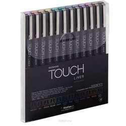 Touch - Touch Liner Teknik Çizim Kalemi 12li Set Renkli SH4301205