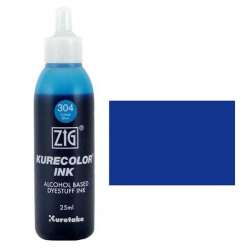 Zig - Zig Kurecolor Refill Ink Mürekkep 304 Cobalt Blue 25ml