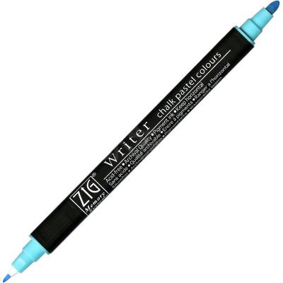 Zig Writer Chalk Pastel Colours Çift Uçlu Marker Kalem 0.5mm & 1.2mm Blue